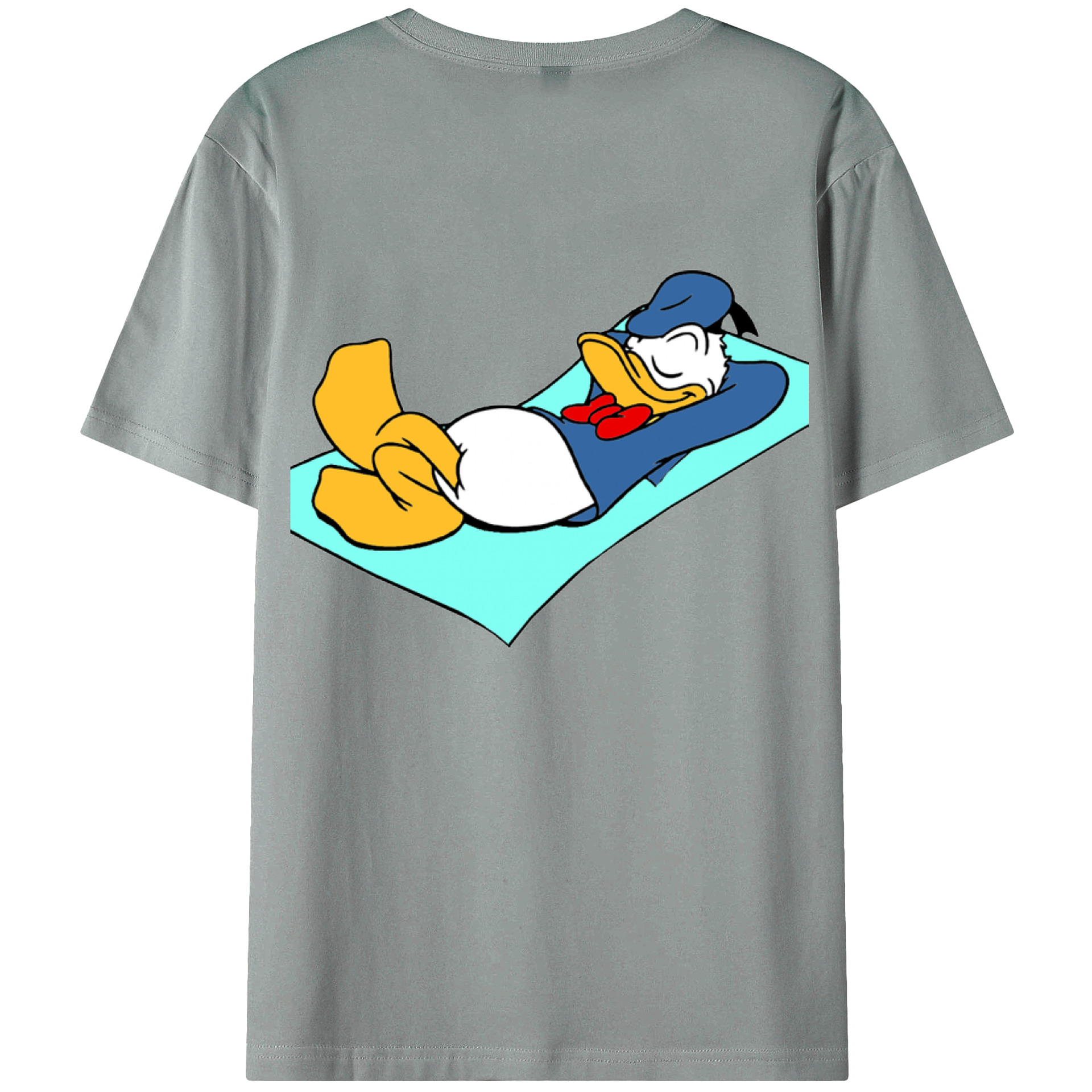ミッキーマウス Mickey Mouse 綿100％ メンズ半袖Tシャツ（バックプリント） 通気性